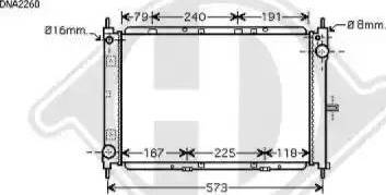 Diederichs 8602408 - Radiators, Motora dzesēšanas sistēma autodraugiem.lv