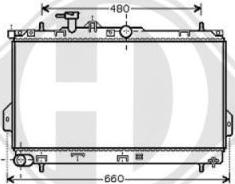 Diederichs 8682585 - Radiators, Motora dzesēšanas sistēma autodraugiem.lv