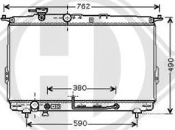 Diederichs 8682106 - Radiators, Motora dzesēšanas sistēma autodraugiem.lv