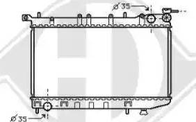 Diederichs 8070430 - Radiators, Motora dzesēšanas sistēma autodraugiem.lv