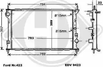 Diederichs 8145466 - Radiators, Motora dzesēšanas sistēma autodraugiem.lv