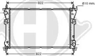 Diederichs 8145406 - Radiators, Motora dzesēšanas sistēma autodraugiem.lv