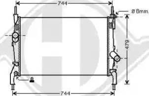 Diederichs 8145502 - Radiators, Motora dzesēšanas sistēma autodraugiem.lv