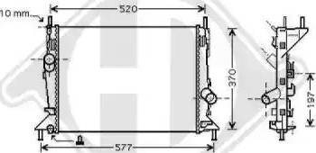 Diederichs 8146502 - Radiators, Motora dzesēšanas sistēma autodraugiem.lv