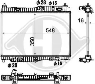 Diederichs 8140506 - Radiators, Motora dzesēšanas sistēma autodraugiem.lv