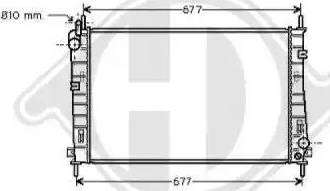 Diederichs 8142705 - Radiators, Motora dzesēšanas sistēma autodraugiem.lv