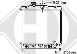 Diederichs 8150121 - Radiators, Motora dzesēšanas sistēma autodraugiem.lv