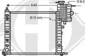 Diederichs 8166506 - Radiators, Motora dzesēšanas sistēma autodraugiem.lv