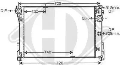 Diederichs 8167208 - Radiators, Motora dzesēšanas sistēma autodraugiem.lv