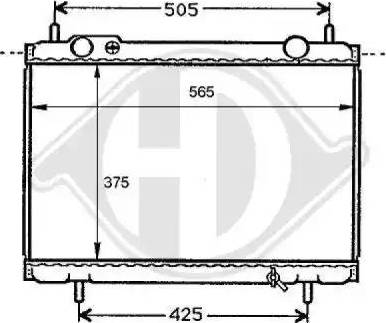 Diederichs 8109193 - Radiators, Motora dzesēšanas sistēma autodraugiem.lv