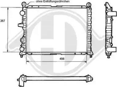 Diederichs 8109133 - Radiators, Motora dzesēšanas sistēma autodraugiem.lv