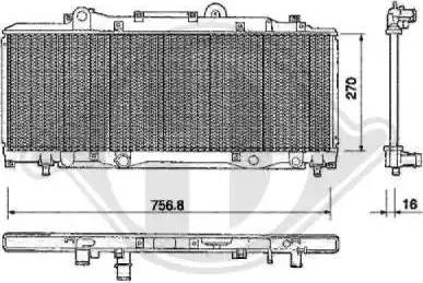 Diederichs 8109125 - Radiators, Motora dzesēšanas sistēma autodraugiem.lv