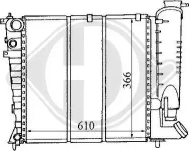 Diederichs 8104149 - Radiators, Motora dzesēšanas sistēma autodraugiem.lv