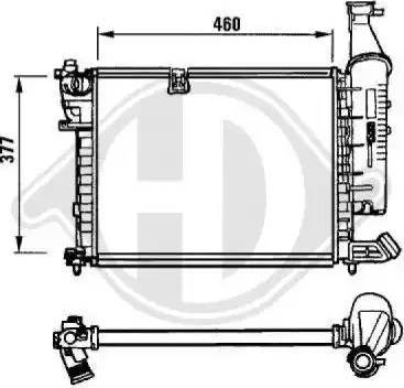 Diederichs 8104113 - Radiators, Motora dzesēšanas sistēma autodraugiem.lv