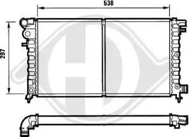 Diederichs 8104131 - Radiators, Motora dzesēšanas sistēma autodraugiem.lv