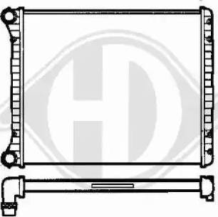 Diederichs 8100506 - Radiators, Motora dzesēšanas sistēma autodraugiem.lv