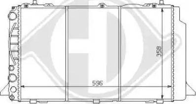 Diederichs 8101122 - Radiators, Motora dzesēšanas sistēma autodraugiem.lv