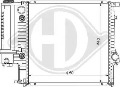 Diederichs 8102103 - Radiators, Motora dzesēšanas sistēma autodraugiem.lv