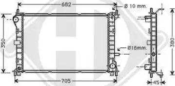 Diederichs 8110200 - Radiators, Motora dzesēšanas sistēma autodraugiem.lv