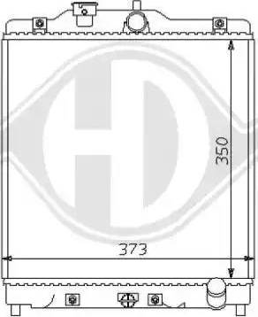 Diederichs 8111123 - Radiators, Motora dzesēšanas sistēma autodraugiem.lv