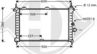 Diederichs 8180405 - Radiators, Motora dzesēšanas sistēma autodraugiem.lv