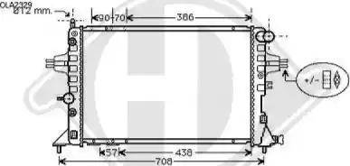 Diederichs 8180509 - Radiators, Motora dzesēšanas sistēma autodraugiem.lv