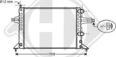 Diederichs 8180507 - Radiators, Motora dzesēšanas sistēma autodraugiem.lv