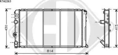 Diederichs 8188506 - Radiators, Motora dzesēšanas sistēma autodraugiem.lv