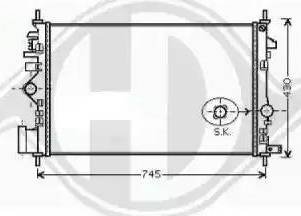 Diederichs 8182609 - Radiators, Motora dzesēšanas sistēma autodraugiem.lv