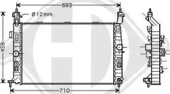 Diederichs 8187503 - Radiators, Motora dzesēšanas sistēma autodraugiem.lv