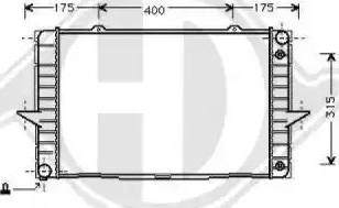 Diederichs 8139125 - Radiators, Motora dzesēšanas sistēma autodraugiem.lv