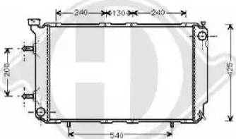 Diederichs 8135112 - Radiators, Motora dzesēšanas sistēma autodraugiem.lv