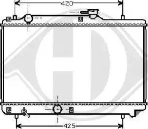 Diederichs 8136115 - Radiators, Motora dzesēšanas sistēma autodraugiem.lv