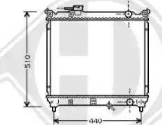 Diederichs 8136118 - Radiators, Motora dzesēšanas sistēma autodraugiem.lv