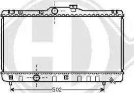 Diederichs 8136134 - Radiators, Motora dzesēšanas sistēma autodraugiem.lv