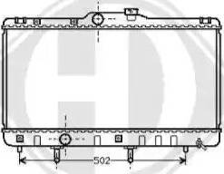 Diederichs 8136135 - Radiators, Motora dzesēšanas sistēma autodraugiem.lv