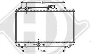 Diederichs 8136120 - Radiators, Motora dzesēšanas sistēma autodraugiem.lv