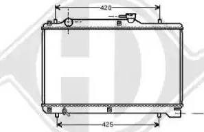 Diederichs 8136121 - Radiators, Motora dzesēšanas sistēma autodraugiem.lv