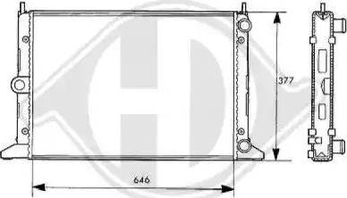 Diederichs 8138109 - Radiators, Motora dzesēšanas sistēma autodraugiem.lv