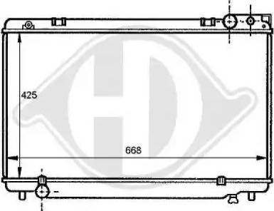 Diederichs 8137168 - Radiators, Motora dzesēšanas sistēma autodraugiem.lv