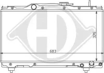 Diederichs 8137131 - Radiators, Motora dzesēšanas sistēma autodraugiem.lv