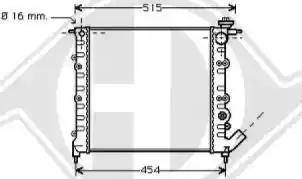 Diederichs 8129176 - Radiators, Motora dzesēšanas sistēma autodraugiem.lv