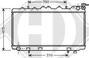 Diederichs 8124159 - Radiators, Motora dzesēšanas sistēma autodraugiem.lv