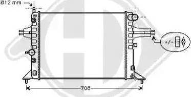 Diederichs 8125229 - Radiators, Motora dzesēšanas sistēma autodraugiem.lv