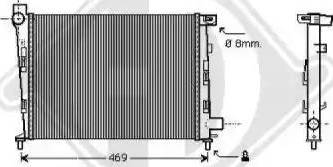 Diederichs 8121181 - Radiators, Motora dzesēšanas sistēma autodraugiem.lv