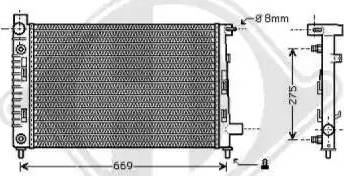 Diederichs 8121188 - Radiators, Motora dzesēšanas sistēma autodraugiem.lv