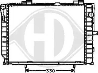 Diederichs 8121176 - Radiators, Motora dzesēšanas sistēma autodraugiem.lv