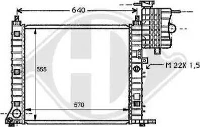 Diederichs 8121170 - Radiators, Motora dzesēšanas sistēma autodraugiem.lv
