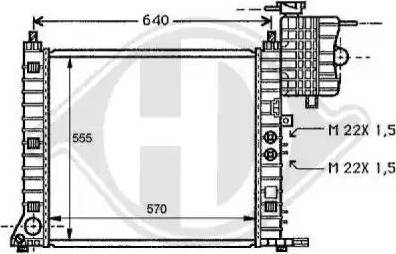 Diederichs 8121171 - Radiators, Motora dzesēšanas sistēma autodraugiem.lv
