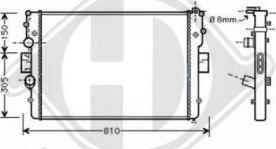 Diederichs 8349405 - Radiators, Motora dzesēšanas sistēma autodraugiem.lv